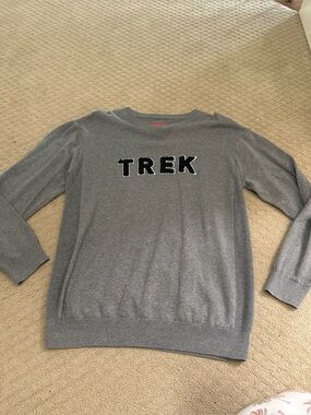 TREK Gray Crewneck Sweater for Men